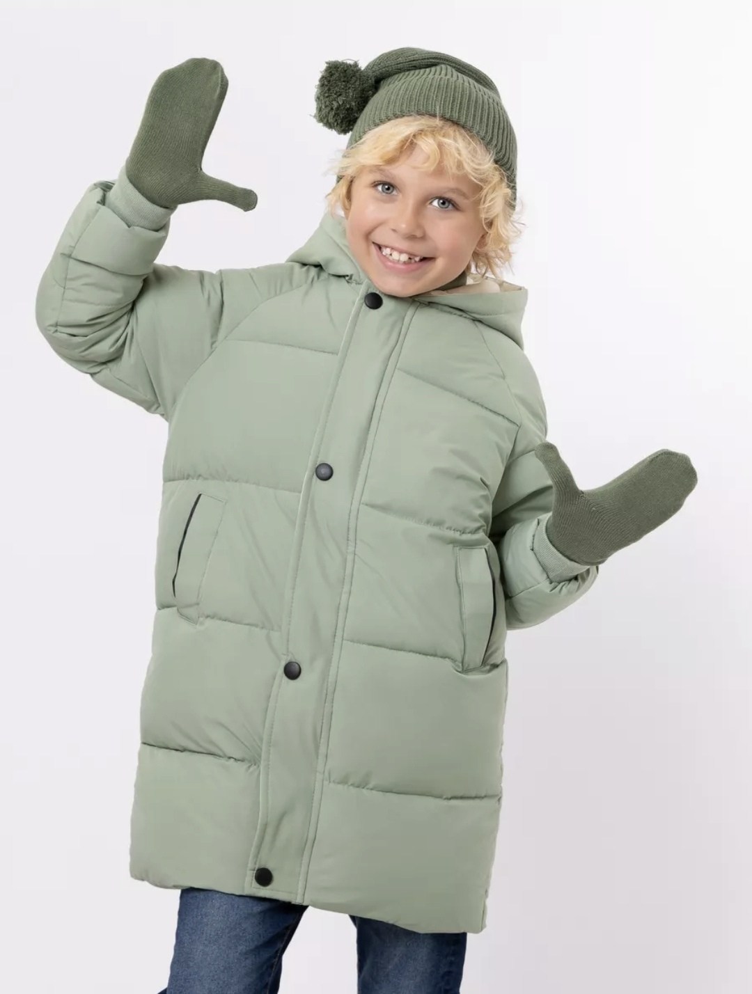 пальто детское crockid 2g ljkt 043 3, зеленый,пальто для девочек,куртка зимняя для девочек,пальто для девочки gnk,куртка демисезонная