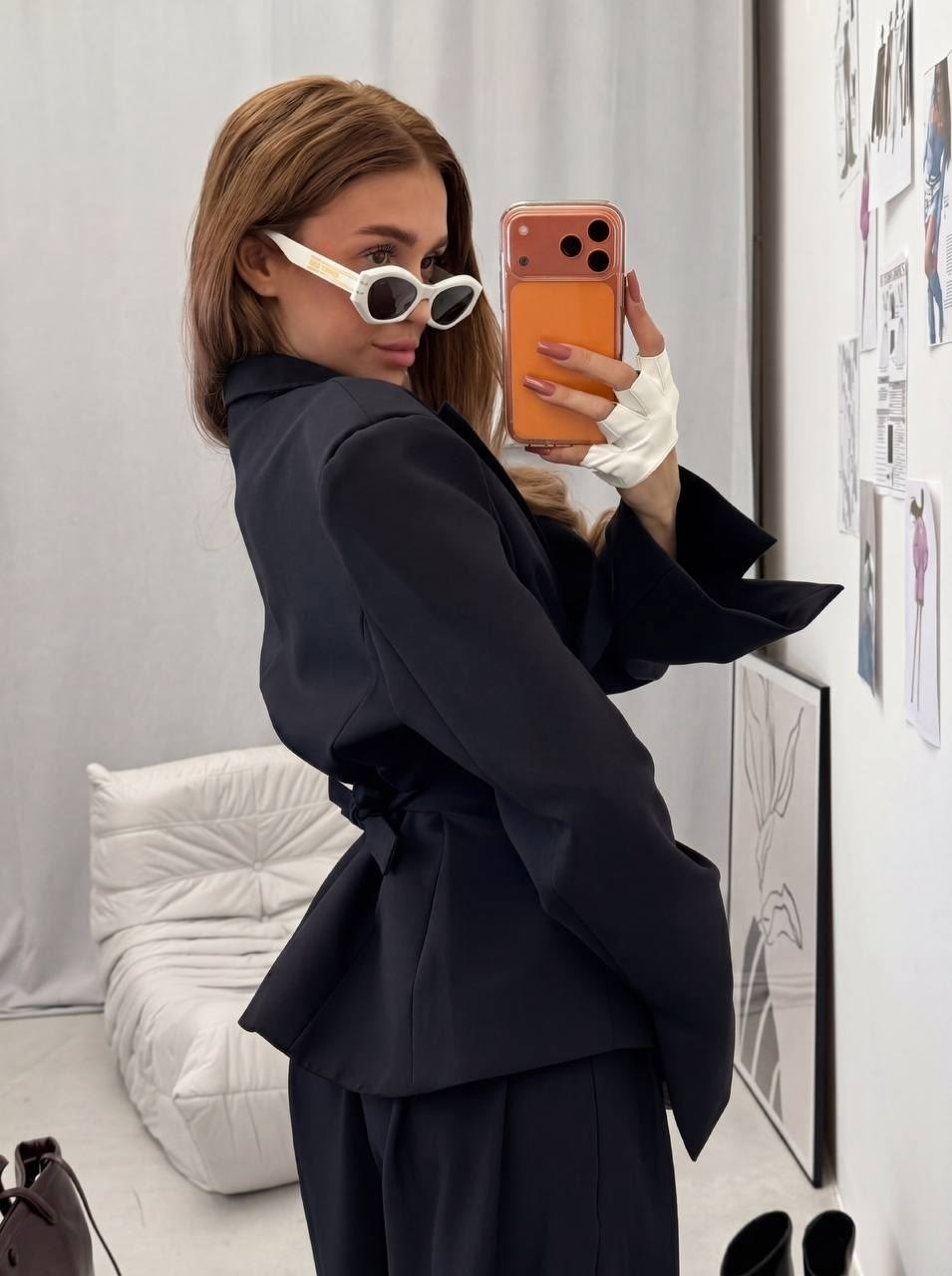 брючный костюм,брючный костюм sorochinskaya 0613004 красный,женский костюм,брючный костюм +топ,красный брючный костюм