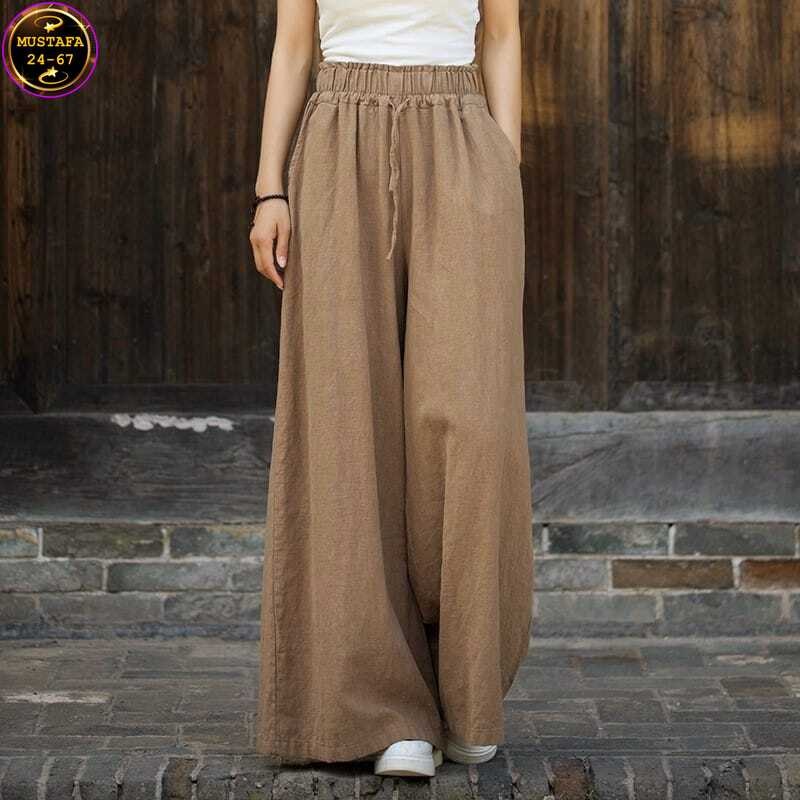 женские широкие брюки,широкие брюки из хлопка,широкие брюки,широкие хлопковые брюки,брюки женские с широкими штанинами