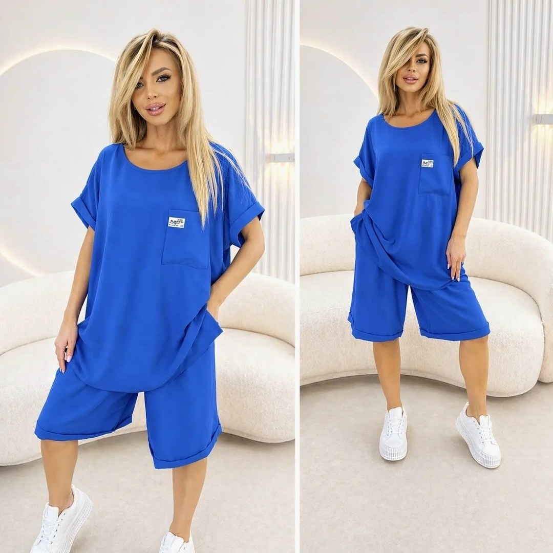 костюм женский,костюм женский летний,костюм голубой,трикотажные костюмы,женский костюм с шортами