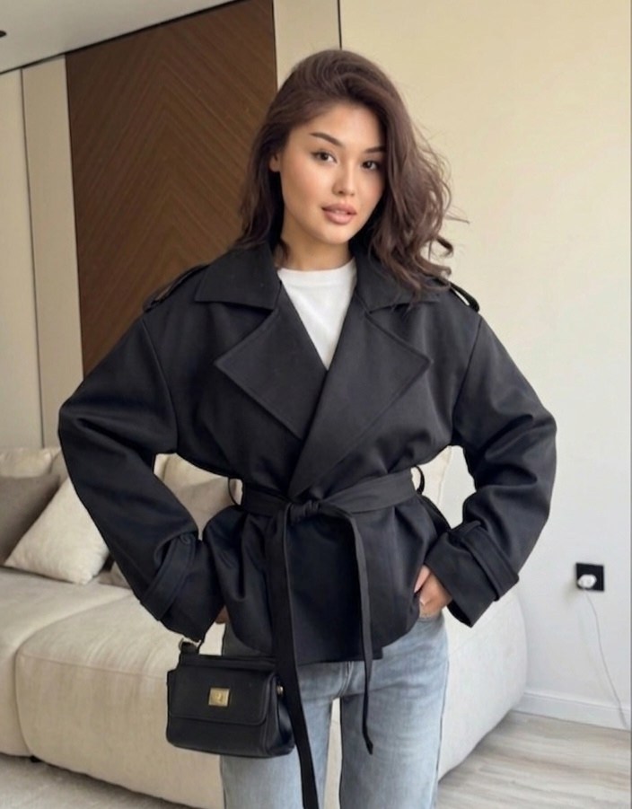 стильная куртка,полупальто с поясом,пальто с поясом,женский костюм,тренч