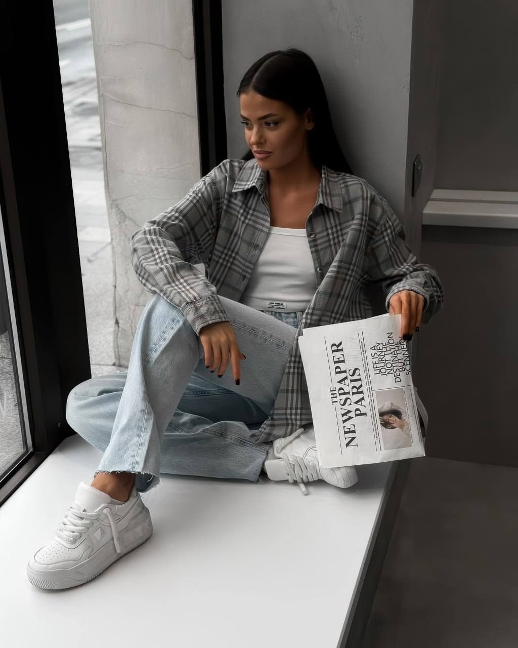 рубашка в клетку женская,рубашка клетка,женская рубашка оверсайз в клетку,рубашка оверсайз в клетку хлопок pahomova oksana,рубашка в клетку женская оверсайз теплая