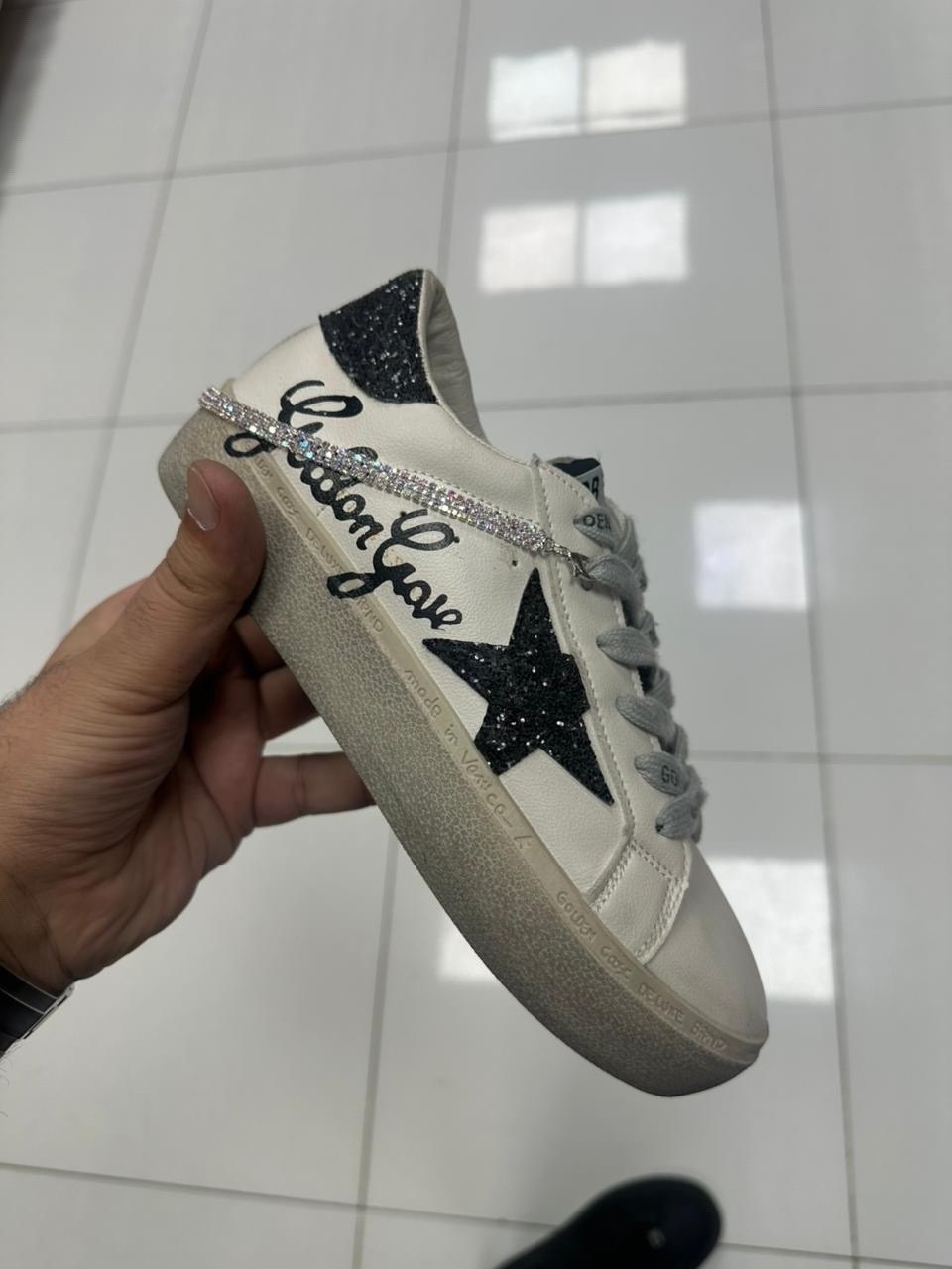 golden goose кеды hi star с блестками белый,,кроссовки golden goose,golden goose sneakers,golden goose