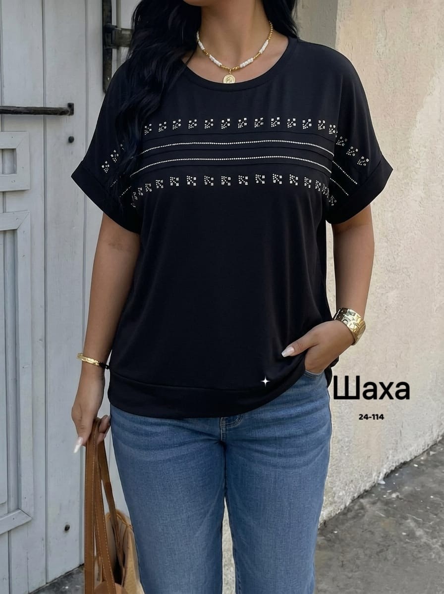 футболка женская,шикарная одежда,футболка со стразами,футболка оверсайз со стразам