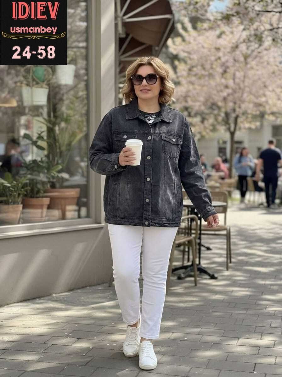 джинсовая куртка,джинсовая женская куртка,куртка женская,серая джинсовая куртка,женская джинсовая куртка большого размера