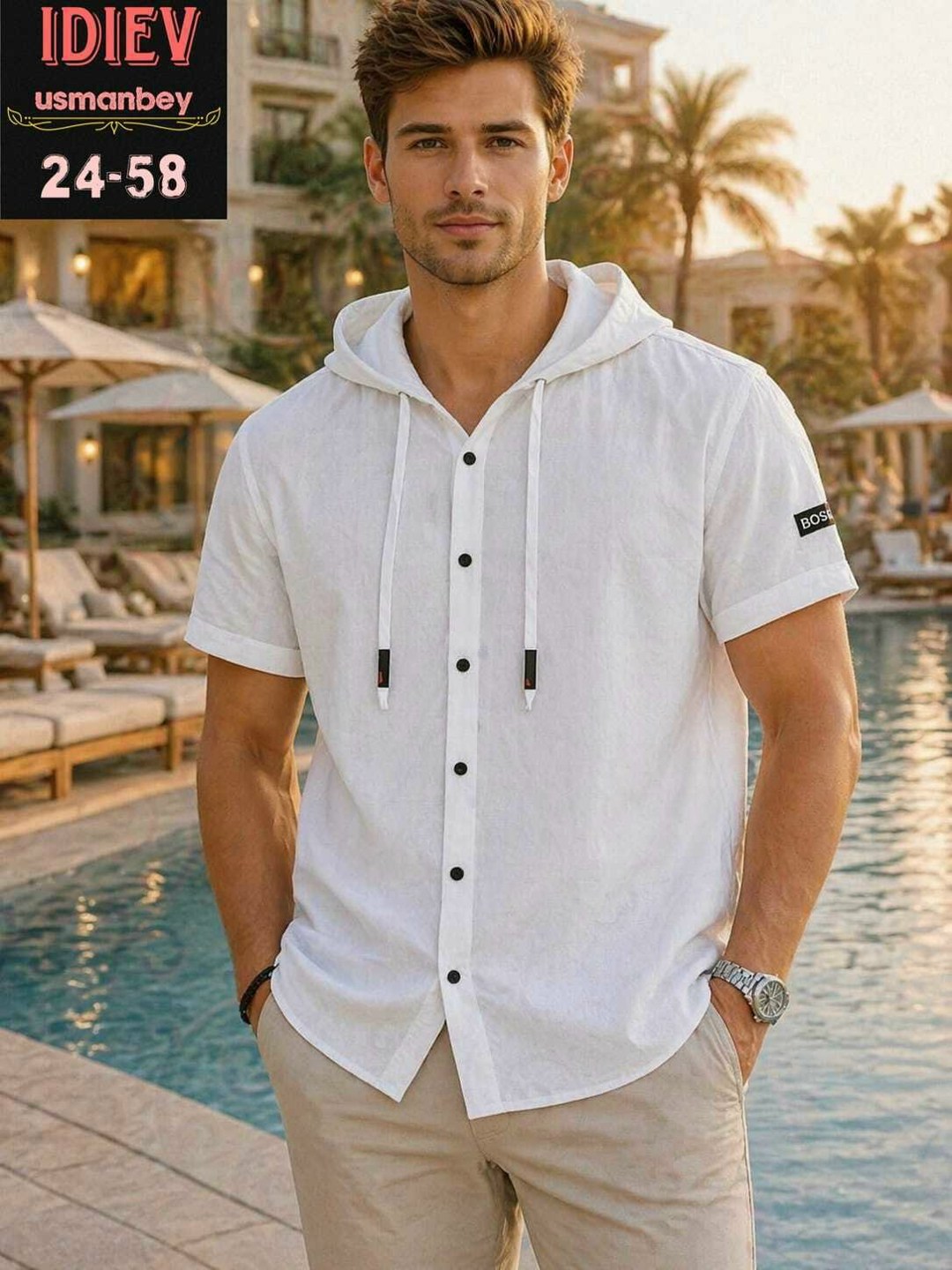 мужская курортная льняная рубашка,мужской стиль,мужская курортная льняная рубашка cotosen,мужская мода,стильные мужчины