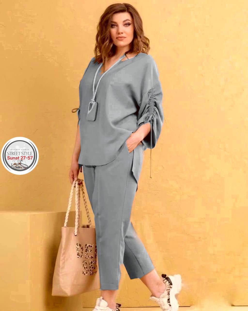 ,женские костюмы,брючный костюм для полных,брючный комплект,брючные костюмы женские