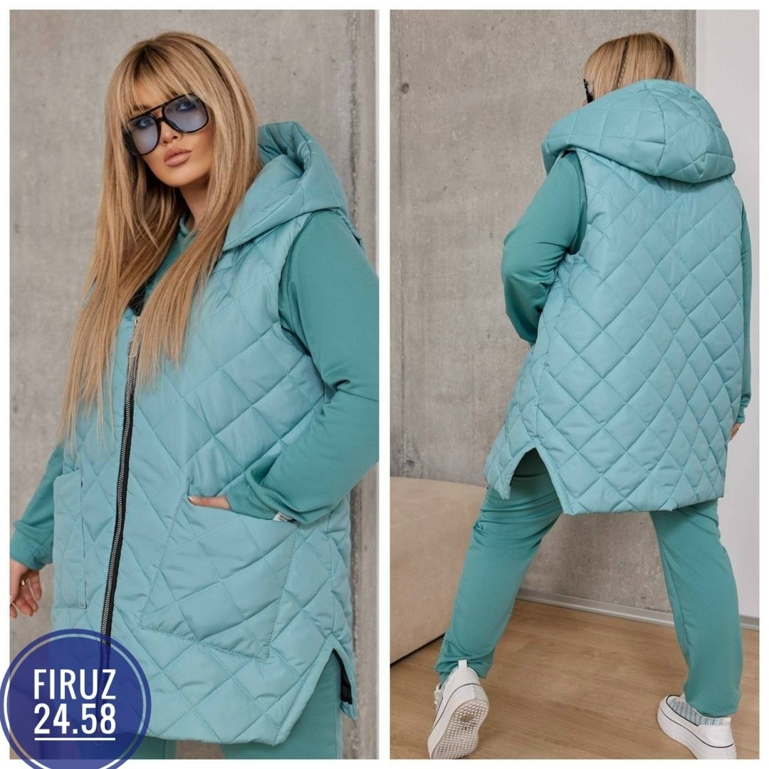 костюм женский тройка,демисезонная жилетка,жилетка на синтепоне,жилет на синтепоне,костюм женский тройка арт: 339374