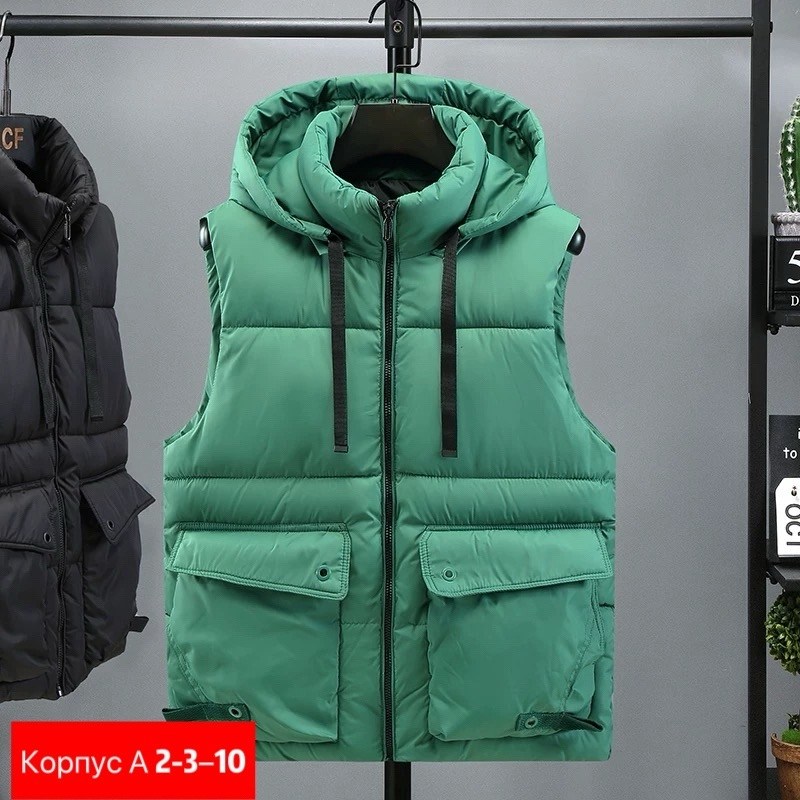 мужской жилет с капюшоном,жилет с капюшоном,жилетка повседневная,жилет,жилет повседневный