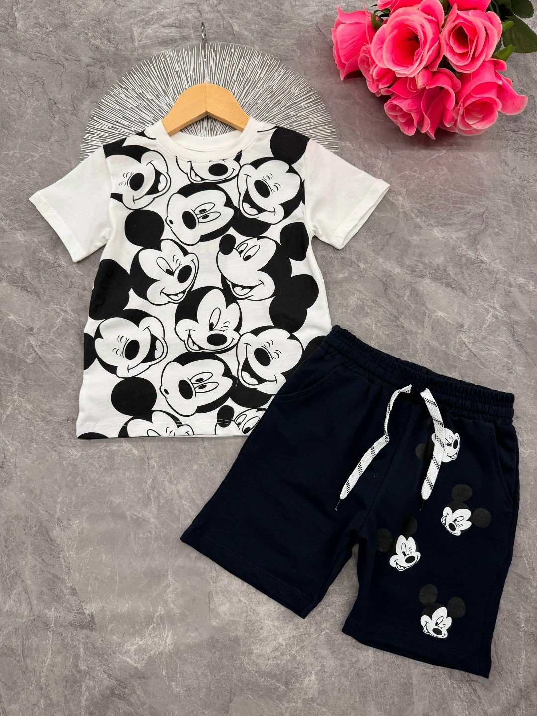 костюм с микки зара,костюм двойка микки,летний костюм для мальчика,костюм трикотажный микки и друзья,костюм микки