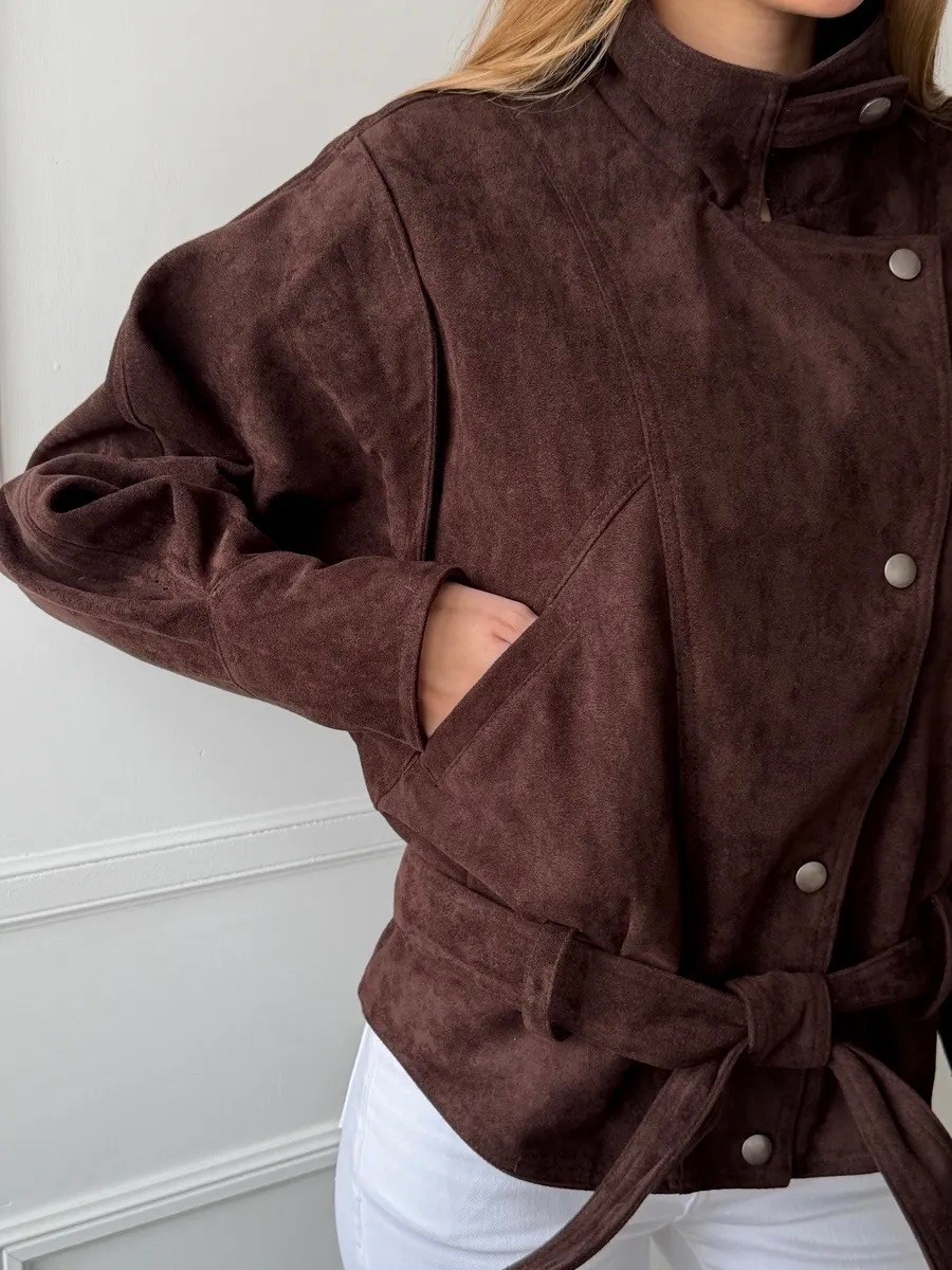 замшевая куртка,куртка женская,куртка косуха из эко замши коричневого цвета,куртка замшевая женская,кожаная куртка