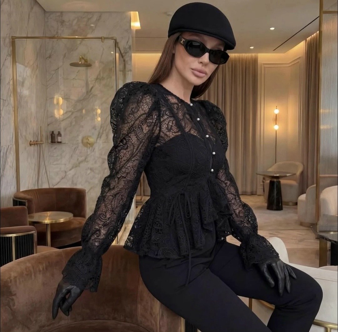 блузка стильная,блузка с оборками,блузка с кружевами,элегантная блузка,модная блузка