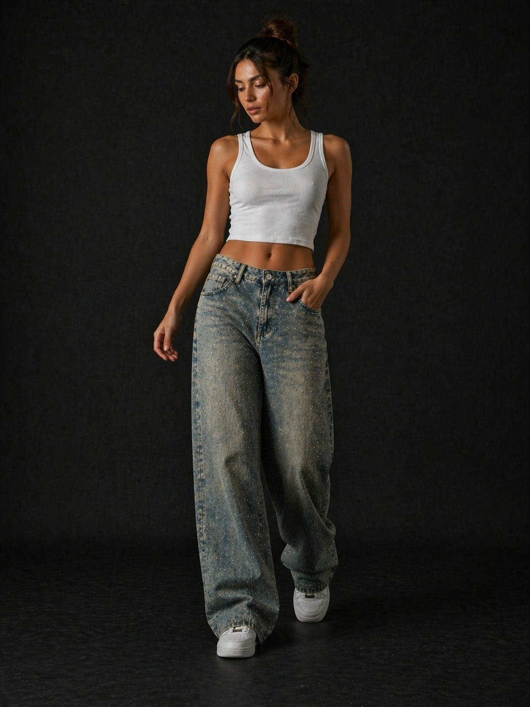 джинсы широкие,широкие женские джинсы,джинсы женские,джинсы широкие sela,джинсы модные