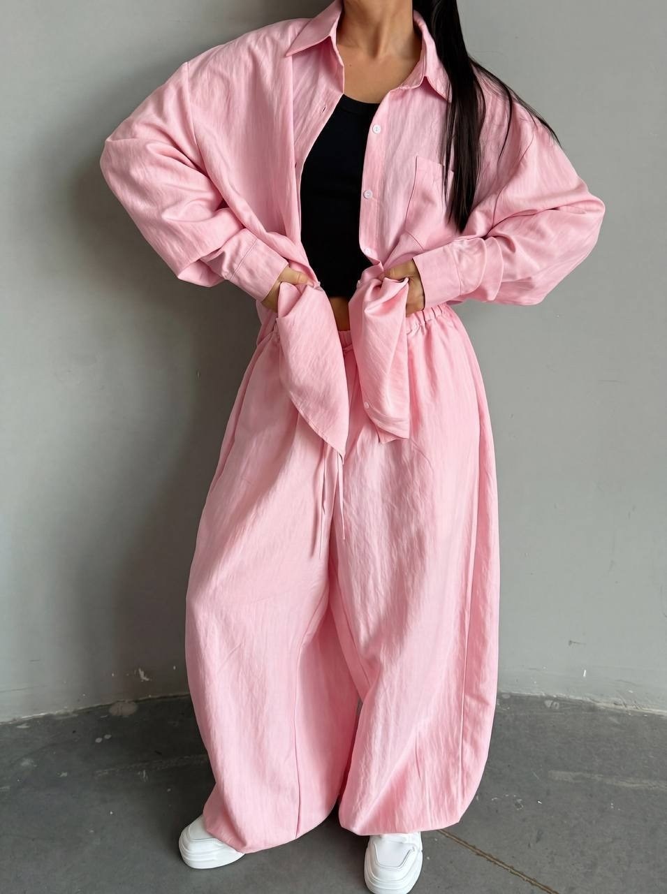 идеальный костюм изо льна: рубашка + брюки, lemon - l-xl,брючный костюм,летний женский костюм,костюм с брюками,летние костюмы