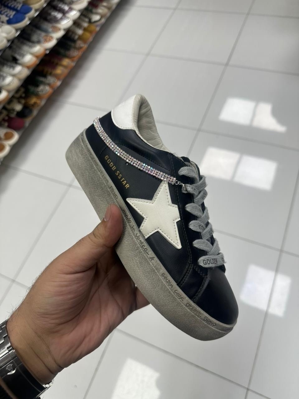 golden goose кеды hi star с блестками белый,,кроссовки golden goose,golden goose sneakers,golden goose