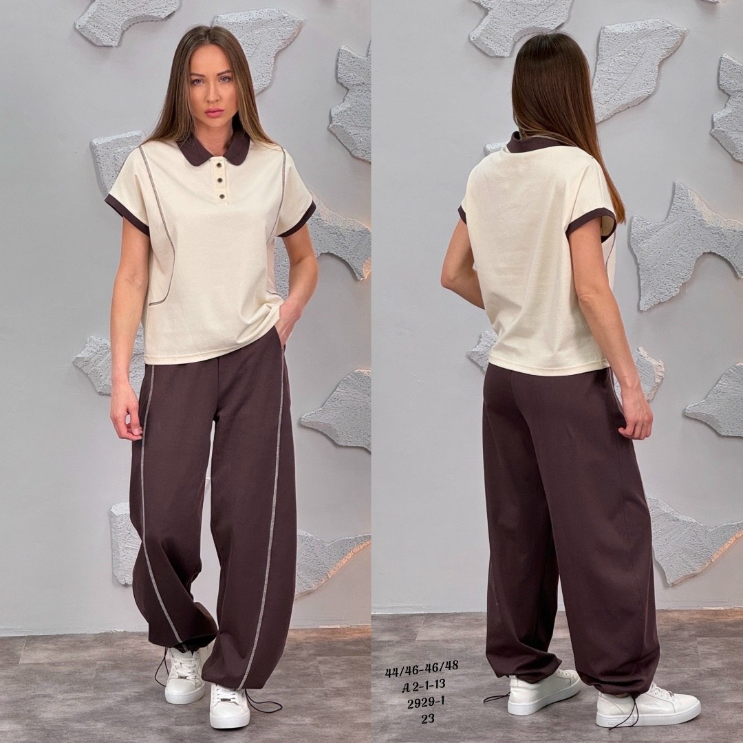 костюм женский,костюм спортивный ольга стиль с-948 коричневый,костюм с брюками,костюм двойка женская,спортивный костюм ольга стиль с948 коричневый
