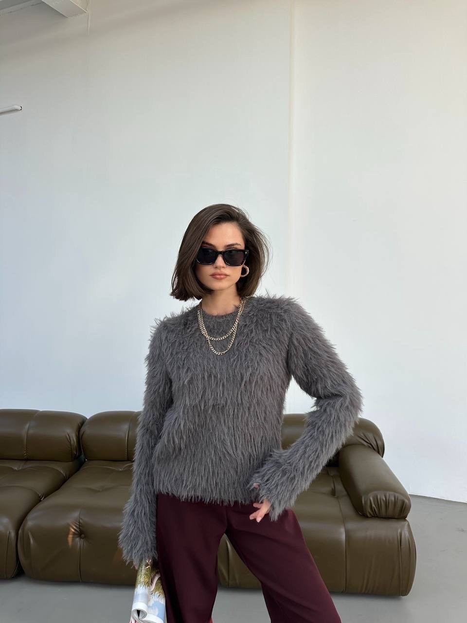 пушистая кофта,пушистый джемпер,стильный свитер,пушистый свитер