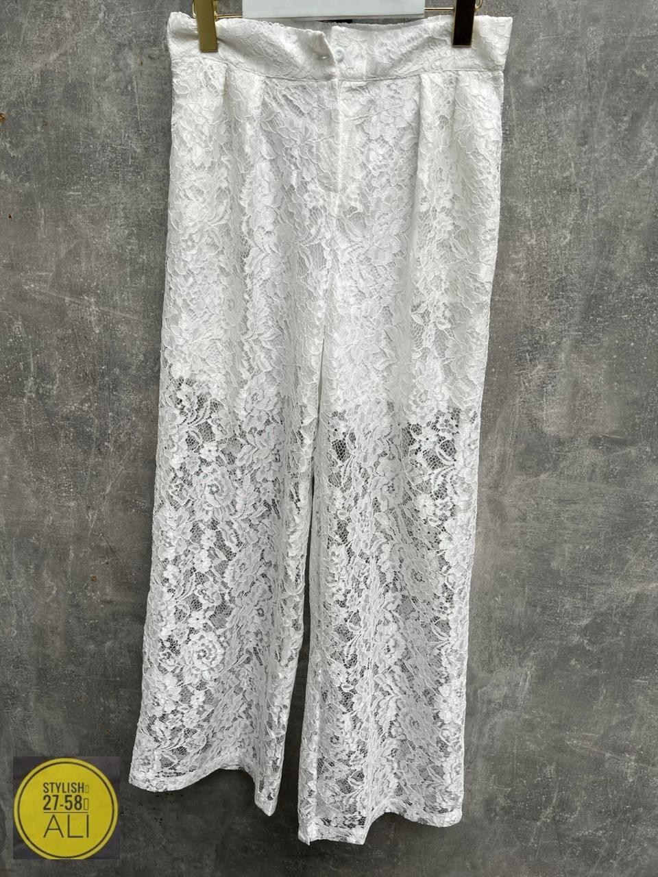 кружевные брюки,кружевные прозрачные брюки для женщин,штаны кружевные,прозрачные брюки женские палаццо с кружевом sharmin,брюки из кружева