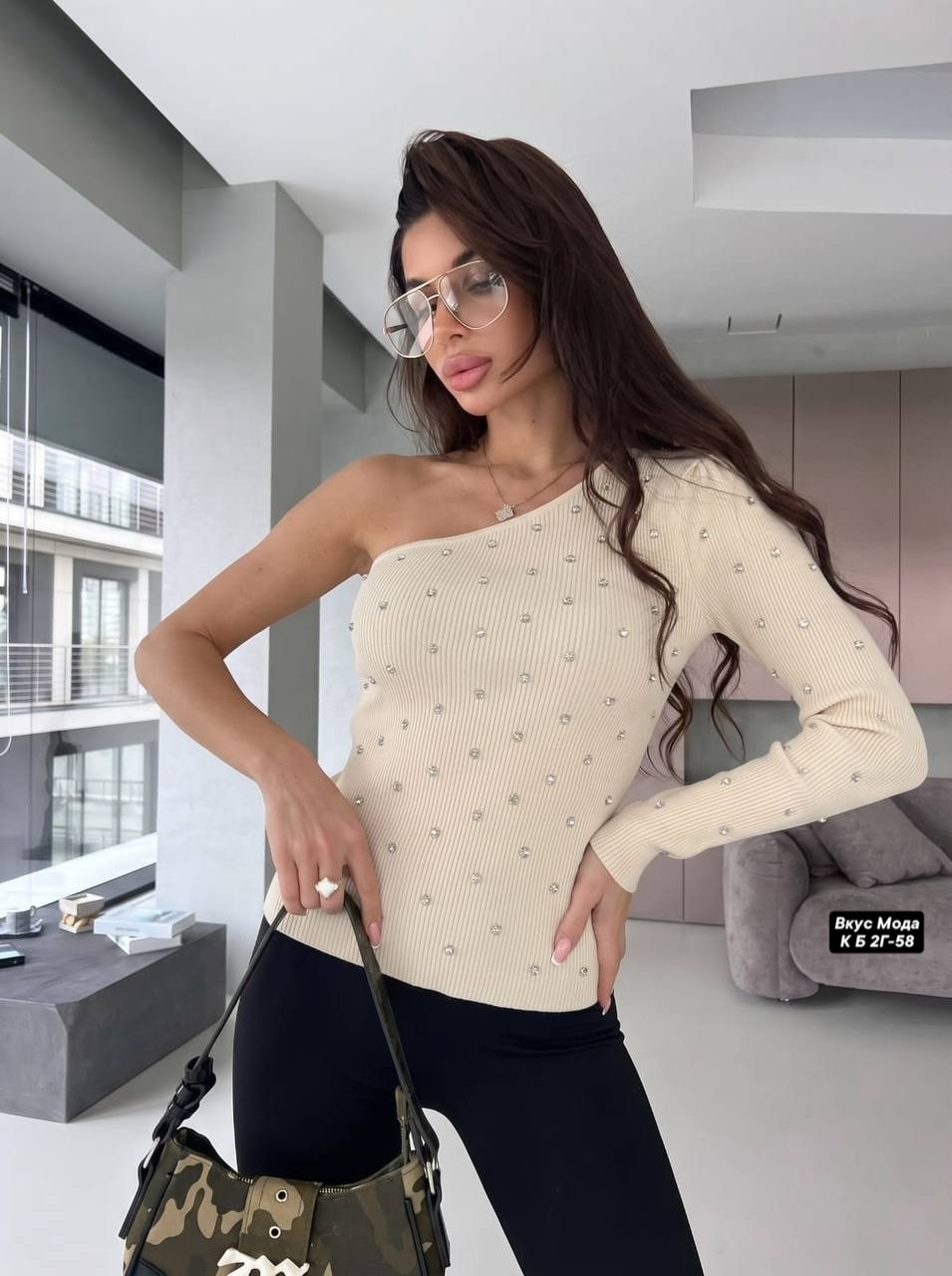 кофта женская,кофта с одним рукавом,кофты женские модные,вязаный пуловер,кофта