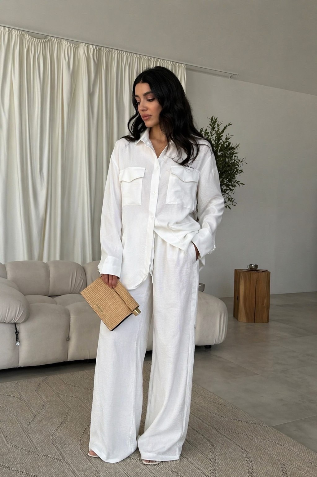 женский летний льняной брючный костюм двойка,льняной брючный костюм двойка с рубашкой,костюм льняной,брючный костюм,костюм льняной брючный