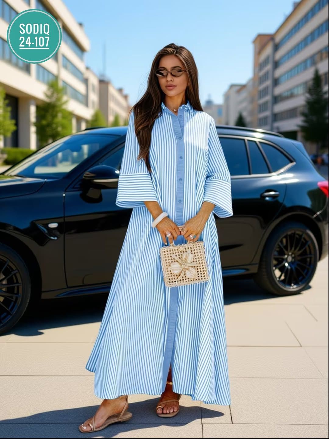 женские длинные платья,длинное платье,платье рубашка в полоску,платье рубашка,платье в полоску