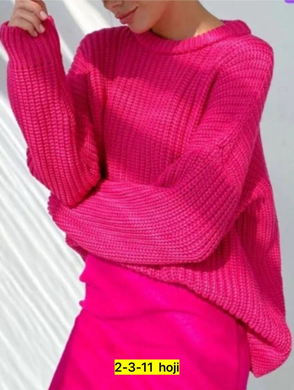 пуловер оверсайз,малиновый свитер женский,свитер женский вязаный,свободный свитер,женский вязаный свитер оверсайз