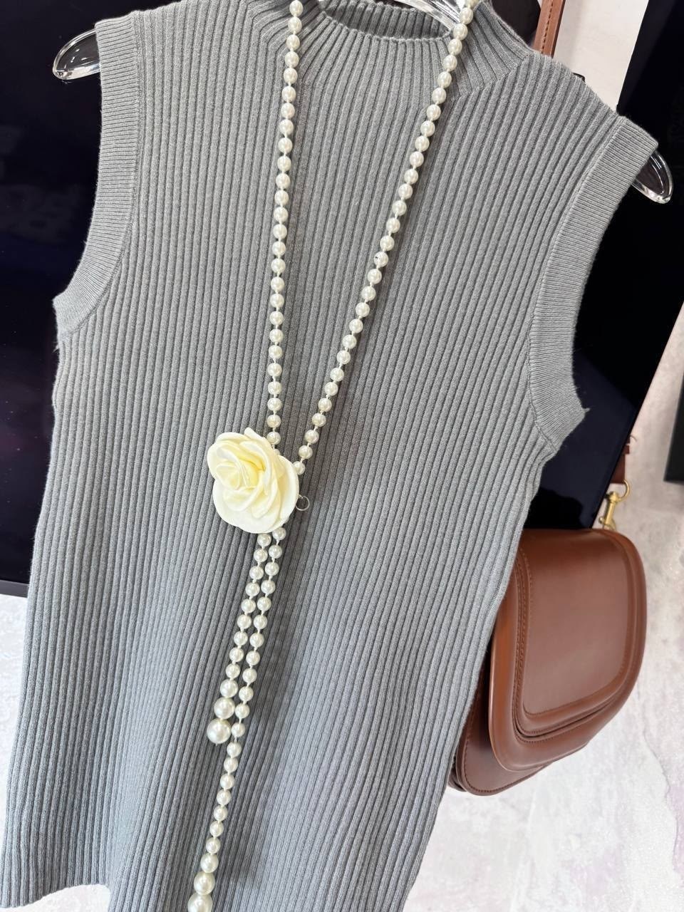 женский вязаный жилет с круглым вырезом без рукавов, декор из искусственного жемчуга,жилет женская вязаная,жилет вязаный,жилет для женщин,трикотажный жилет