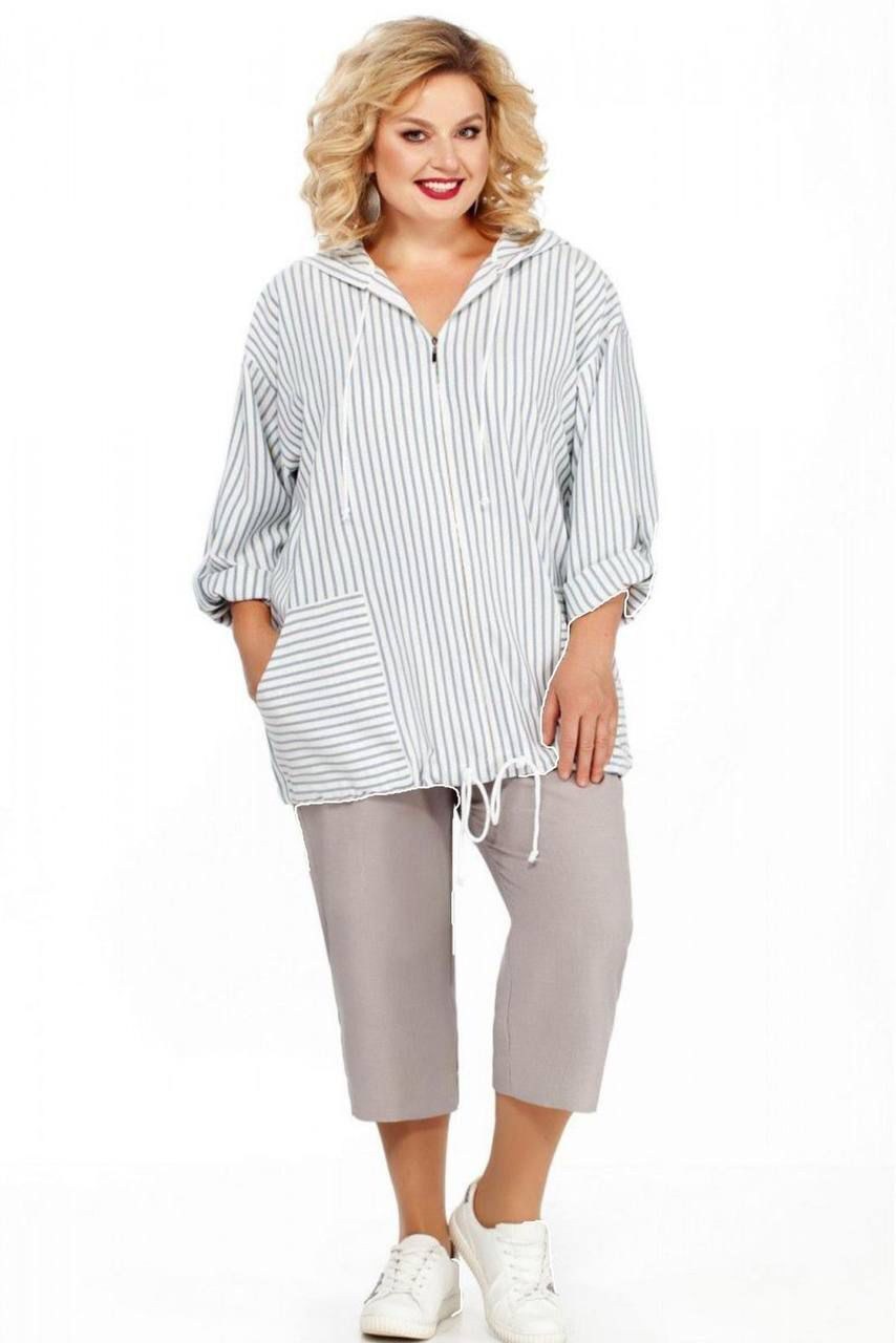 летние брючные костюмы для полных женщин,одежда для полных,костюм для полных,летняя ,комплект претти