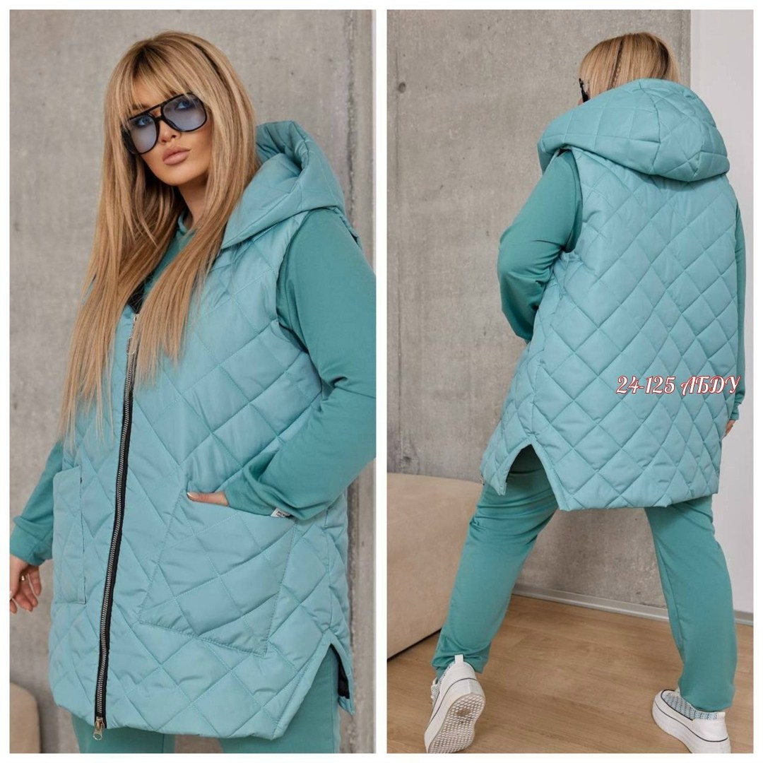 костюм женский тройка,демисезонная жилетка,костюм женский тройка арт: 339374,жилет на синтепоне,жилетка на синтепоне