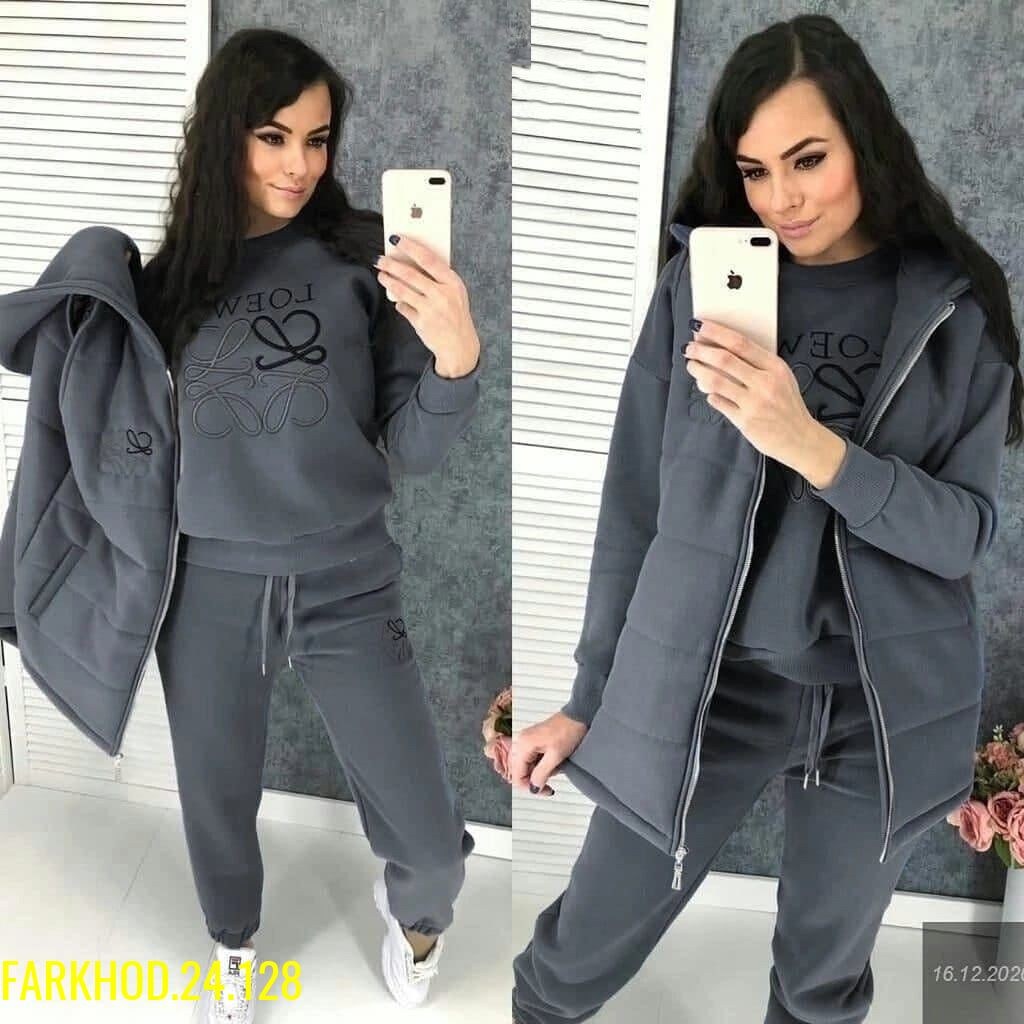 костюм тройка на флисе,cпортивный костюм женский на флисе,костюм женский на флисе,костюм gap женский,костюм тройка женский