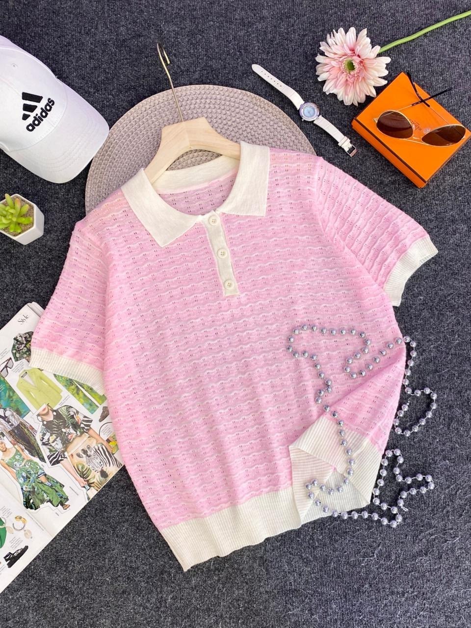 женская кофта,кофта поло,кофточка,женская футболка-поло с коротким рукавом голубая кофта vi&so 477159029,вязаная рубашка