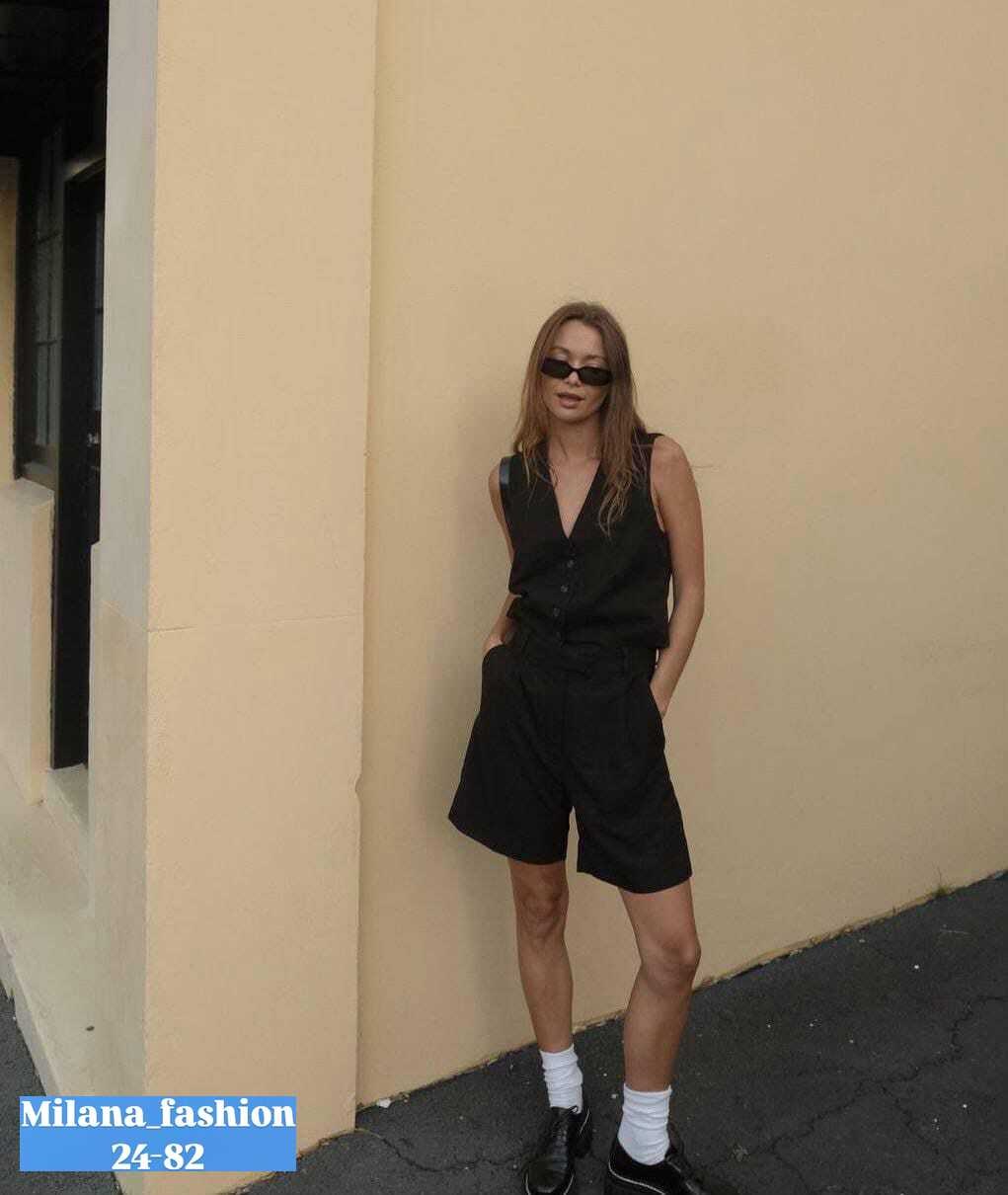 женские комбинезоны,повседневные шорты,комплект с шортами,костюм с жилетом