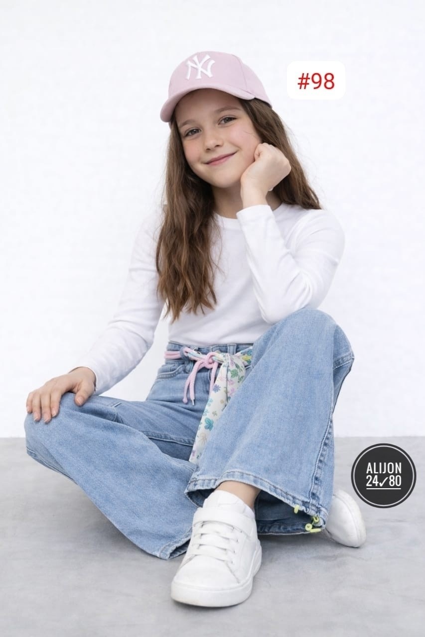 джинсы палаццо для девочек,джинсы для девочки,джинсы широкие,blue girls & teens girl wide leg elastic waist pocket jeans,джинсы палаццо