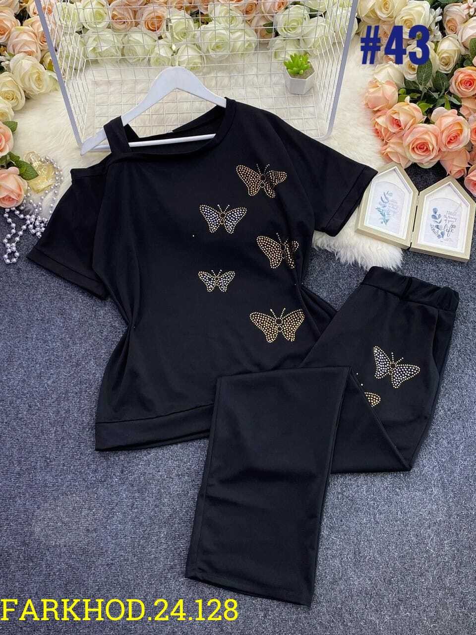 женский костюм двойка,трикотажные костюмы женские,женский костюм из мягкого трикотажа с бабочками,трикотажные костюмы,женские костюмы больших размеров