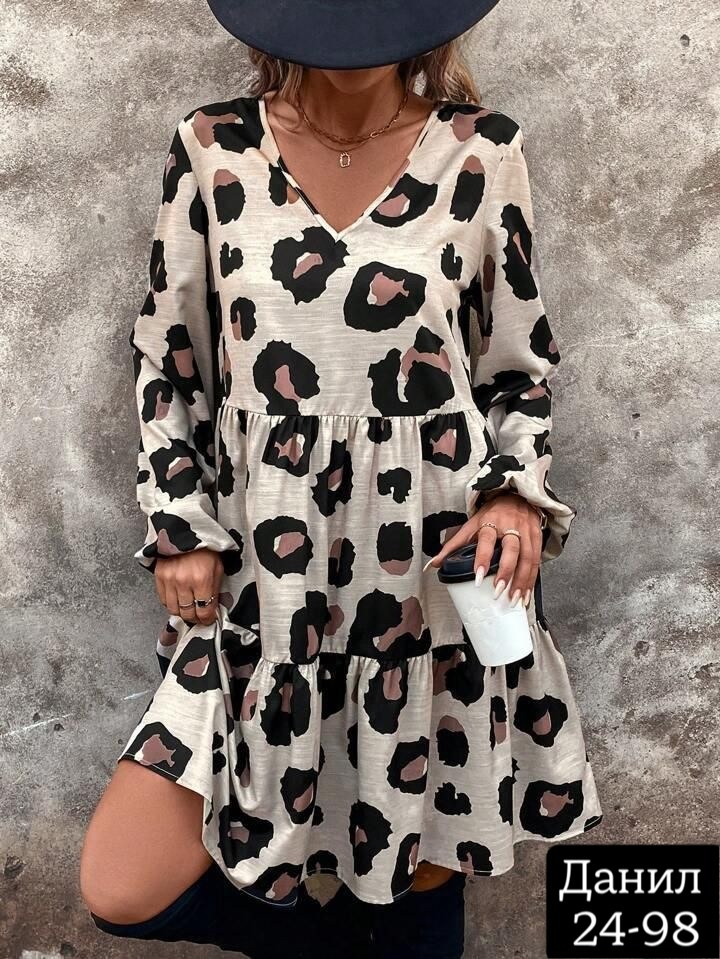 платье с леопардовым принтом,шифоновое леопардовое платье,платье стильное,платье женской,стильное женское платье