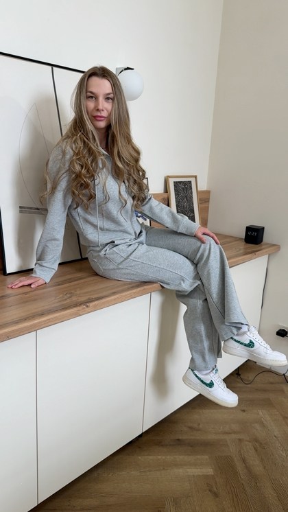 костюм теплый трикотажный вязаный с брюками stella polare,женский спортивный костюм,костюм трикотажный,костюм женский,женский теплый костюм