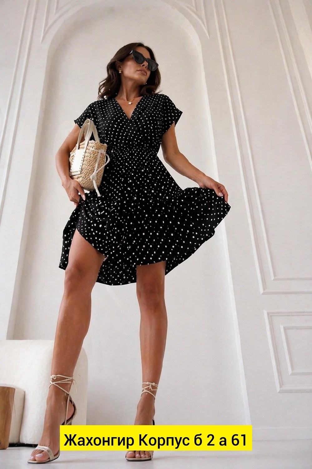 летнее женское платье,платье женское в горошек,платья и сарафаны,платье летнее,платье