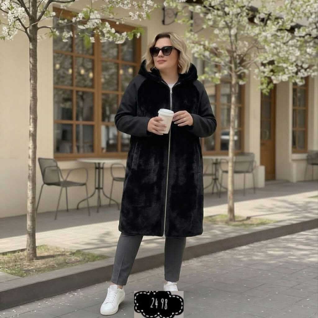 комбинированное пальто,стильное пальто,пальто женские,женская дубленка,пальто меховое