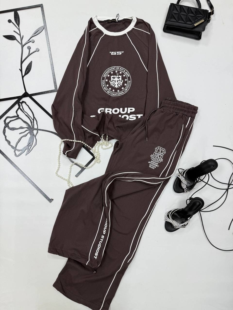 женский костюм,,спортивные штаны в американском стиле харадзюку y2g,спортивный костюм одежда