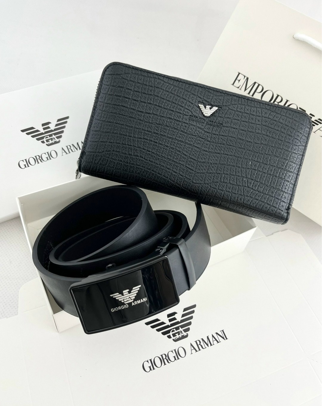 подарочный набор для мужчины ремень и портмоне,мужской подарочный набор,мужские наборы ремень и кошелек,набор армани мужской,мужские ремни