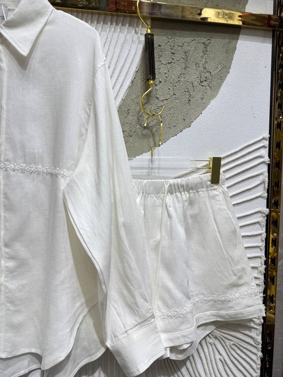 льняные шорты,комплект пижама,женская пижама,повседневная рубашка,летние наряды