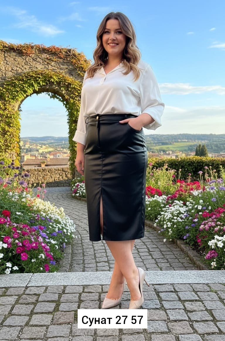 юбка из экокожи,классическая юбка из экокожи,кожаная юбка больших размеров ledovskih,кожаная юбка остин,юбка кожаная