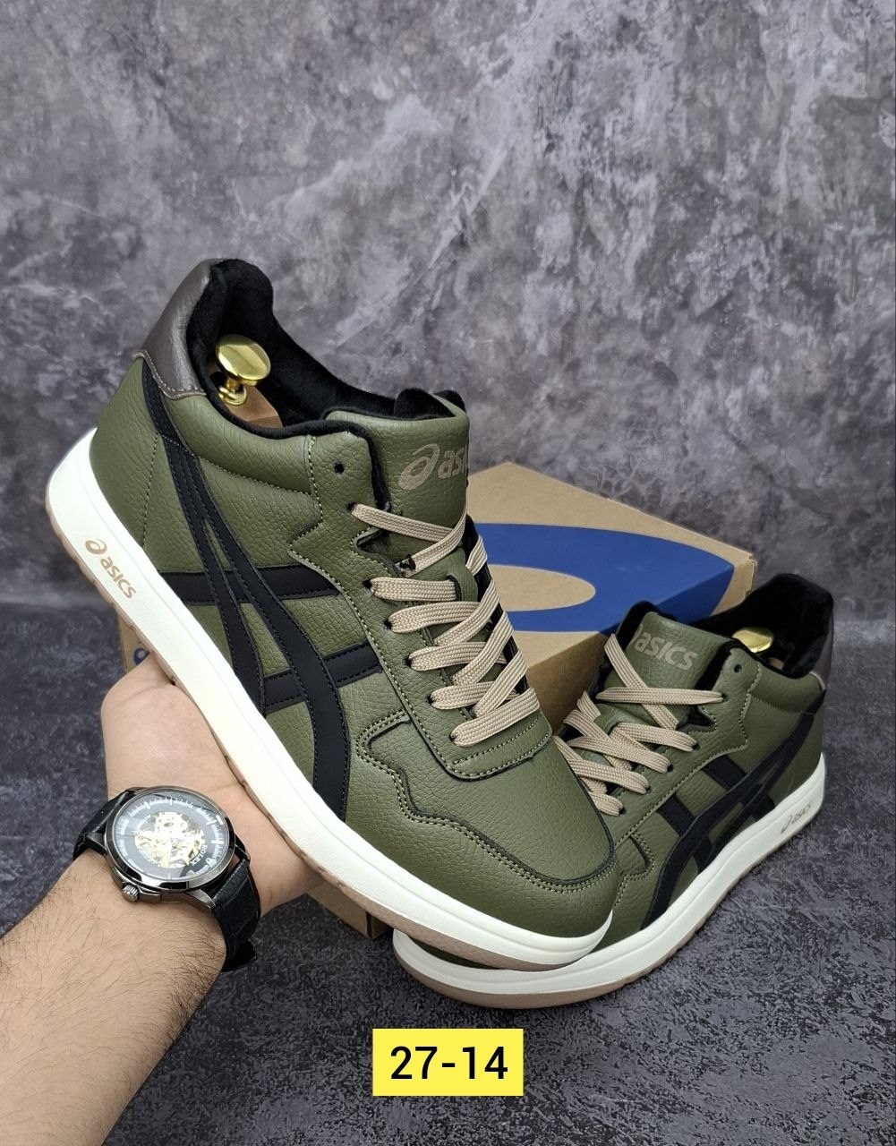 ,кроссовки мужские asics,кроссовки асикс хаки,кроссовки повседневные,кроссовки хаки