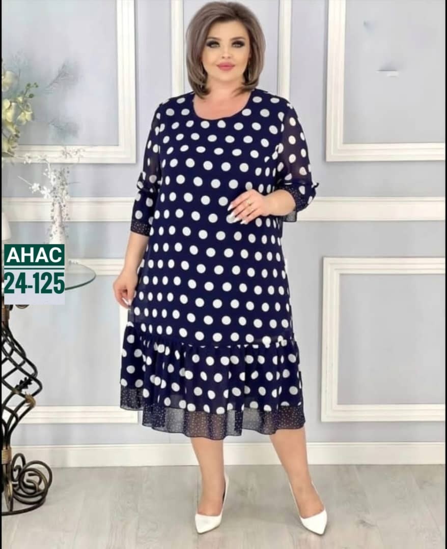 платье женское,платье в горошек,вечернее платье больших размеров нарядное в горошек saliya brand,стильное платье,нарядное платье