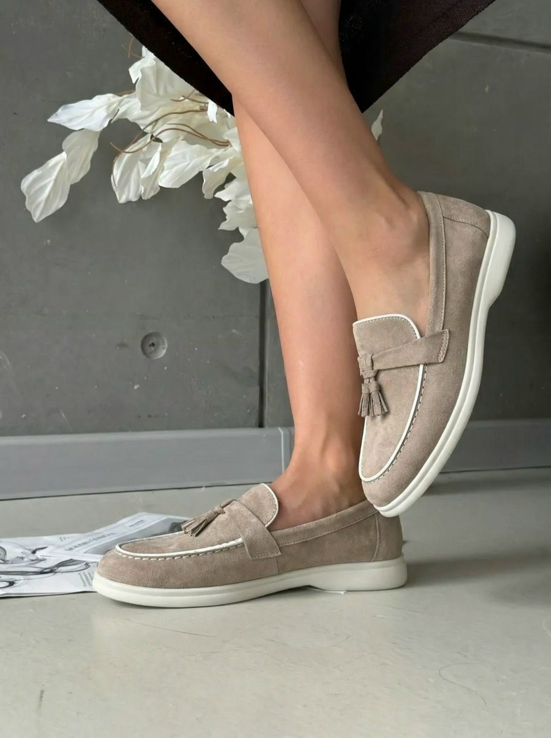 лоро пиано  женская лоферы,лоферы замша,мокасины,лоферы женские,лоферы замшевые