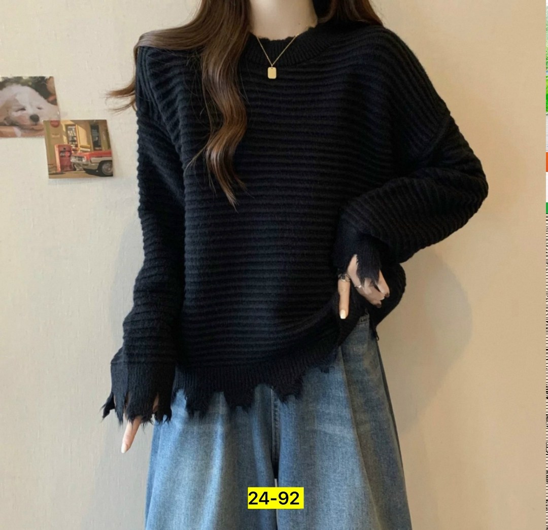 wywm повседневный вязаный свитер с круглым вырезом,кофта стиль,свободный повседневный свитер,трикотажный свитер,свитер женский