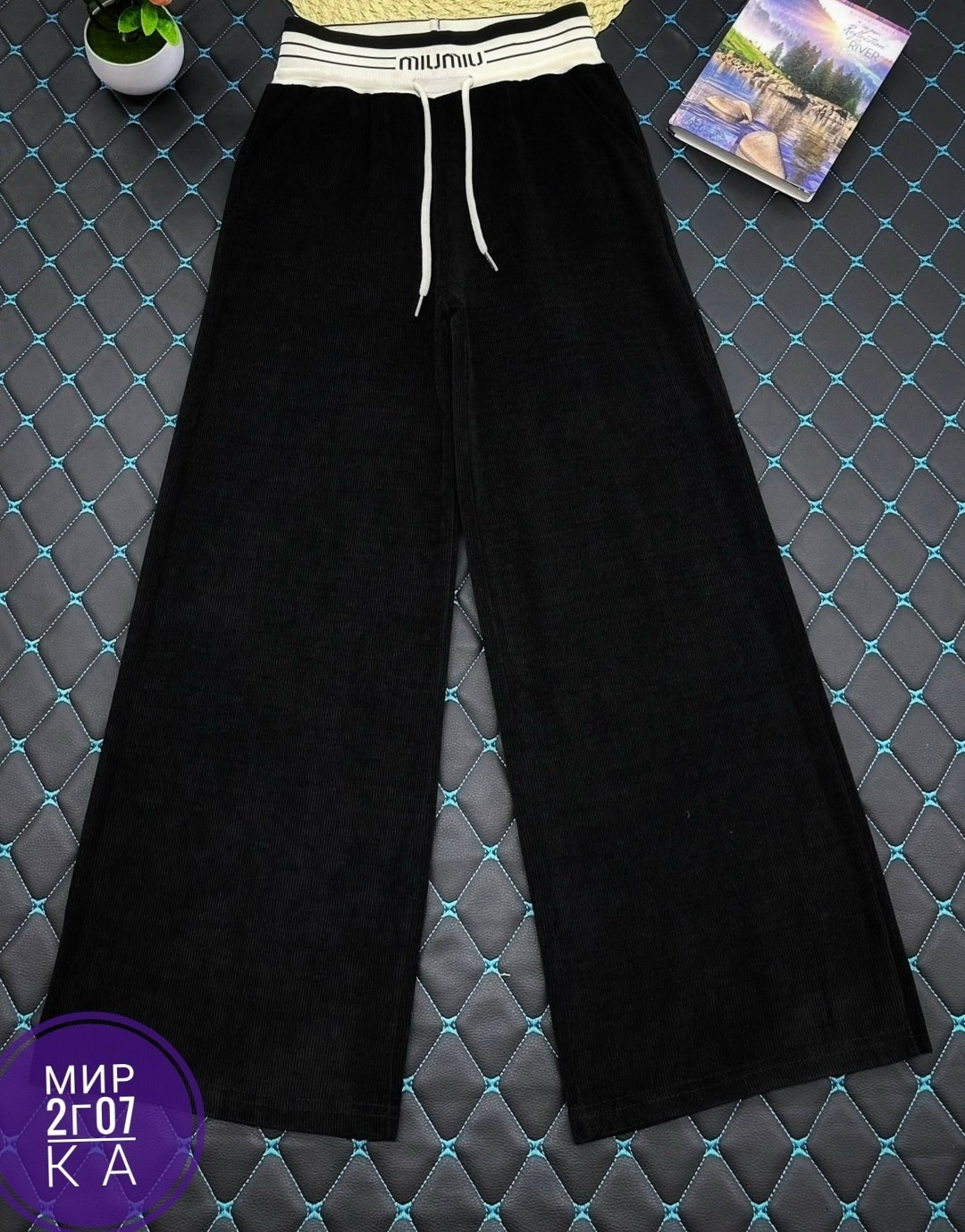 штаны вельвет,вельветовые брюки палаццо на меху mina fashion,широкие брюки,брюки вельвет новые р. 50-52,брюки бриджи
