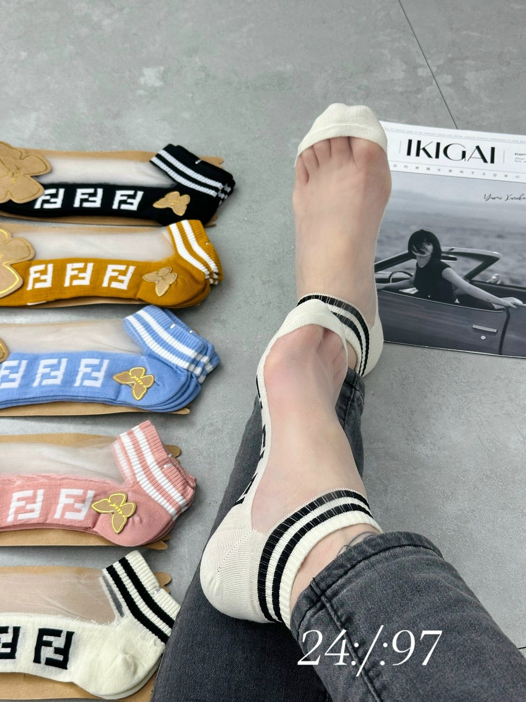 носки женские 10 пар,носки женские,носки fendi,брендовые носки,модные носки