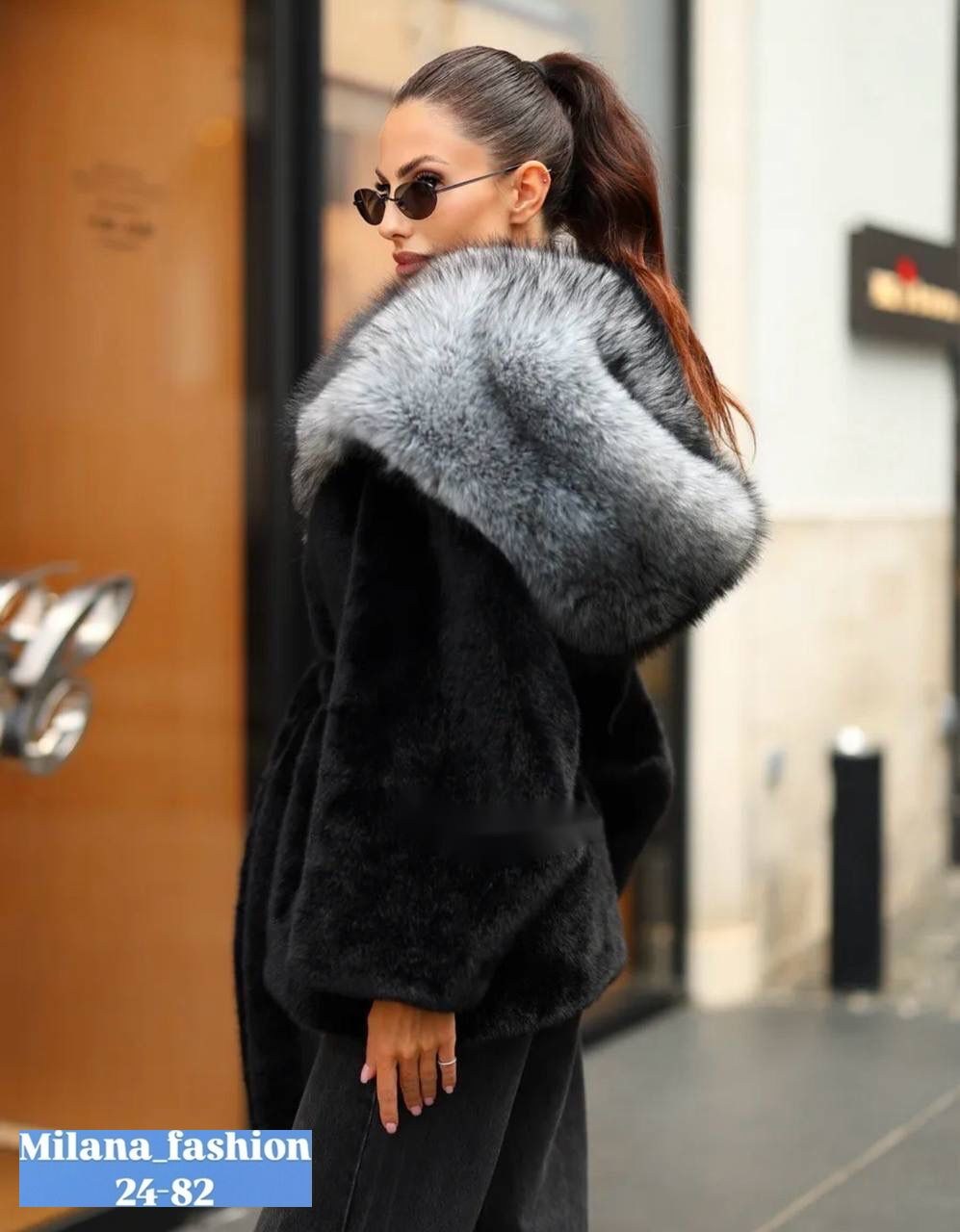 шуба из эко меха под норку,женская шуба,шуба женская модель очень красивая мех идет под норка есть с капюшоном,норковая шуба с капюшоном,норковая шуба автоледи графит