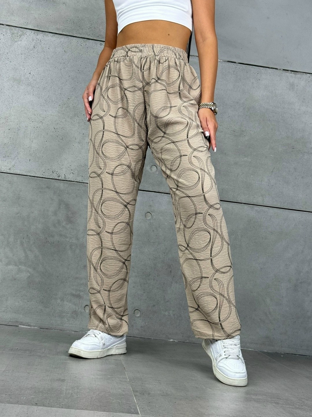 повседневные брюки,модные брюки,брюки женские,брюки с принтом,комбинированные брюки